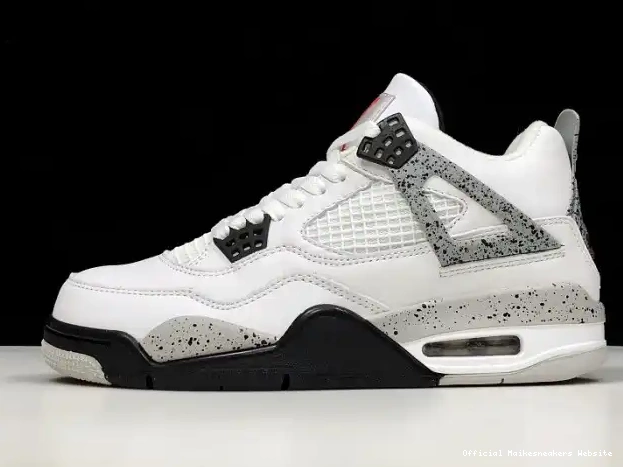 Official Maikesneakers 4 White Air 840606-192 OG Jordan (nike) Cement 0327